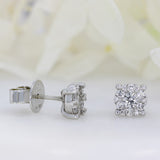 Unique Pre Owned 18ct South Sea Pearl Detachable Drop Earring with Diamond Cluster Stud