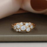 18ct Rose Gold Lab Grown Diamond Bubble Ring 1.00ct