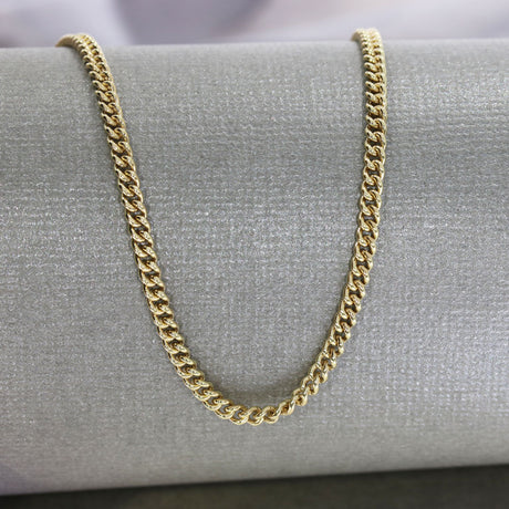 Pre Owned 9ct Yellow Gold 18" Curb Chain 10.8g