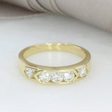 Pre Owned 18ct Yellow Gold Channel Set Diamond Eternity Ring 0.50ct