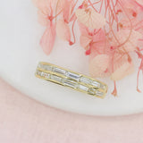 Pre Owned 18ct Yellow Gold Double Row Baguette Diamond Ring Approx 1ct
