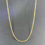 Pre Owned 9ct Yellow Gold 24" Fancy Curb Chain