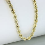 Pre Owned 9ct Yellow Gold 22" Rope Chain