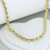 Pre Owned 9ct Yellow Gold 22" Rope Chain