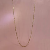 Pre Owned 9ct Yellow Gold 22" Flat Belcher Chain