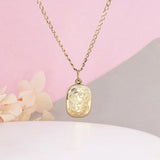 Pre Owned 9ct Yellow Gold Oblong Locket with 18" Chain