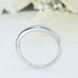 Pre Owned 18ct White Gold Narrow Pave Set Diamond Eternity Ring