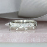Pre Owned Platinum Roman Set Diamond Wedding Ring Approx 0.30ct