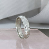 Pre Owned Platinum Roman Set Diamond Wedding Ring Approx 0.30ct
