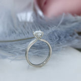 Platinum Certified Diamond Solitaire Ring 1.08ct D SI2