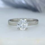 Platinum Certified Diamond Solitaire Ring 1.08ct D SI2