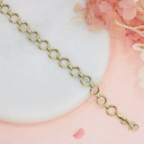 Pre Owned 9ct Yellow Gold Circle Link Bracelet