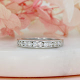 Pre Owned 18ct White Gold Channel Set Diamond Eternity Ring 0.50ct