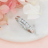 Pre Owned 18ct White Gold Channel Set Diamond Eternity Ring 0.50ct