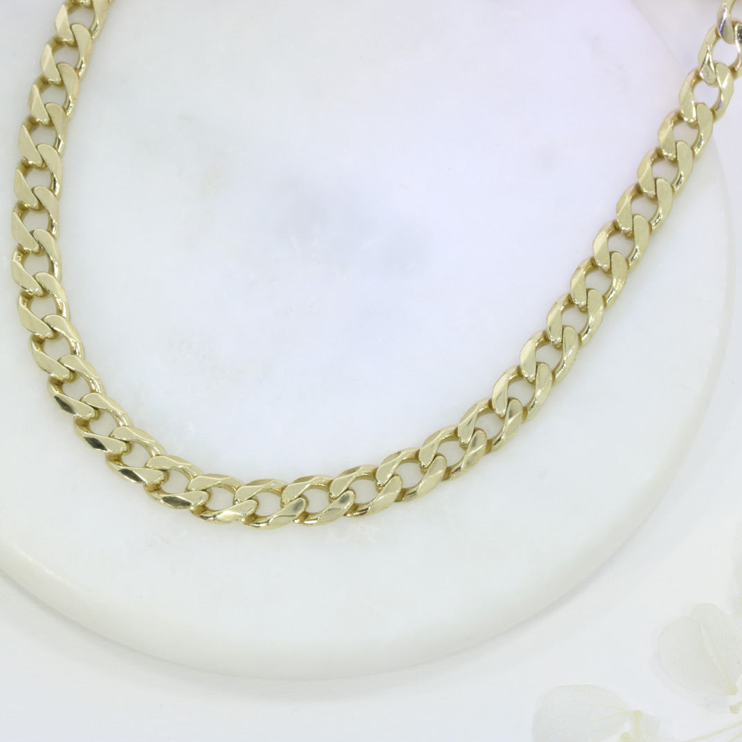Pre Owned 9ct Yellow Gold 19" Curb Chain 32.9g