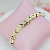 Pre Owned 9ct Yellow Gold Fancy Link Bracelet