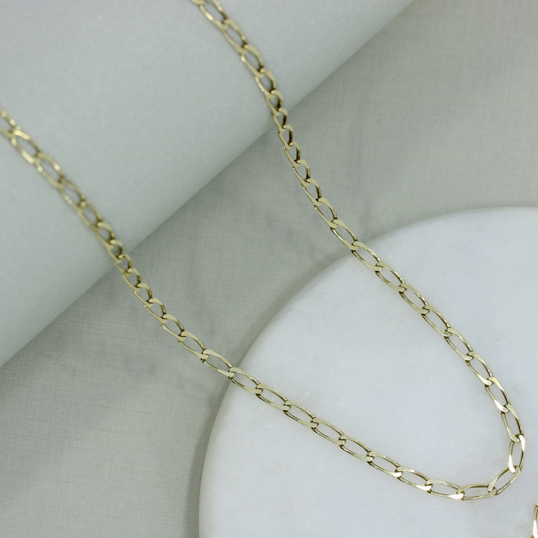 Pre Owned 9ct Yellow Gold 20" Curb Chain