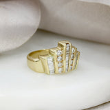 Pre Owned 14ct Gold Art Deco Style Dress Ring Approx 0.80ct