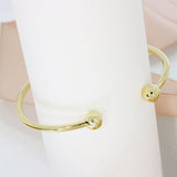 Pre Owned 9ct Yellow Gold Solid Torque Bangle