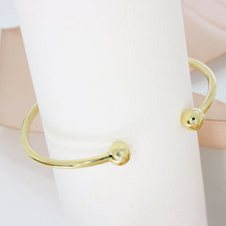 Pre Owned 9ct Yellow Gold Solid Torque Bangle