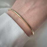Pre Owned 9ct Yellow Gold Solid Torque Bangle