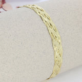 Pre Owned 9ct Yellow Gold Platted Bracelet 7"