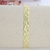 Pre Owned 9ct Yellow Gold Platted Bracelet 7"