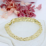 Pre Owned 9ct Yellow Gold Platted Bracelet 7"