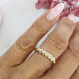 Pre Owned 9ct Yellow Gold Trap Set Diamond Eternity Ring 0.25ct