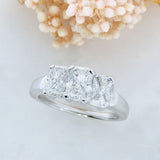 Pre Owned 14ct White Gold Illusion Set Diamond Dress Ring Approx 1.00ct
