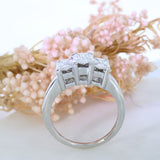 Pre Owned 14ct White Gold Illusion Set Diamond Dress Ring Approx 1.00ct