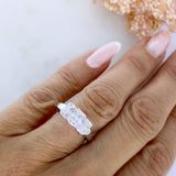 Pre Owned 14ct White Gold Illusion Set Diamond Dress Ring Approx 1.00ct