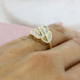 Pre Owned 14ct Yellow Gold Baguette Diamond Cluster Ring Approx 1.25ct