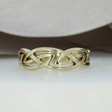 Pre Owned 9ct Yellow Gold Celtic Style Ring