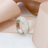 18ct White Gold Pave Set Diamond Ring 2.15ct