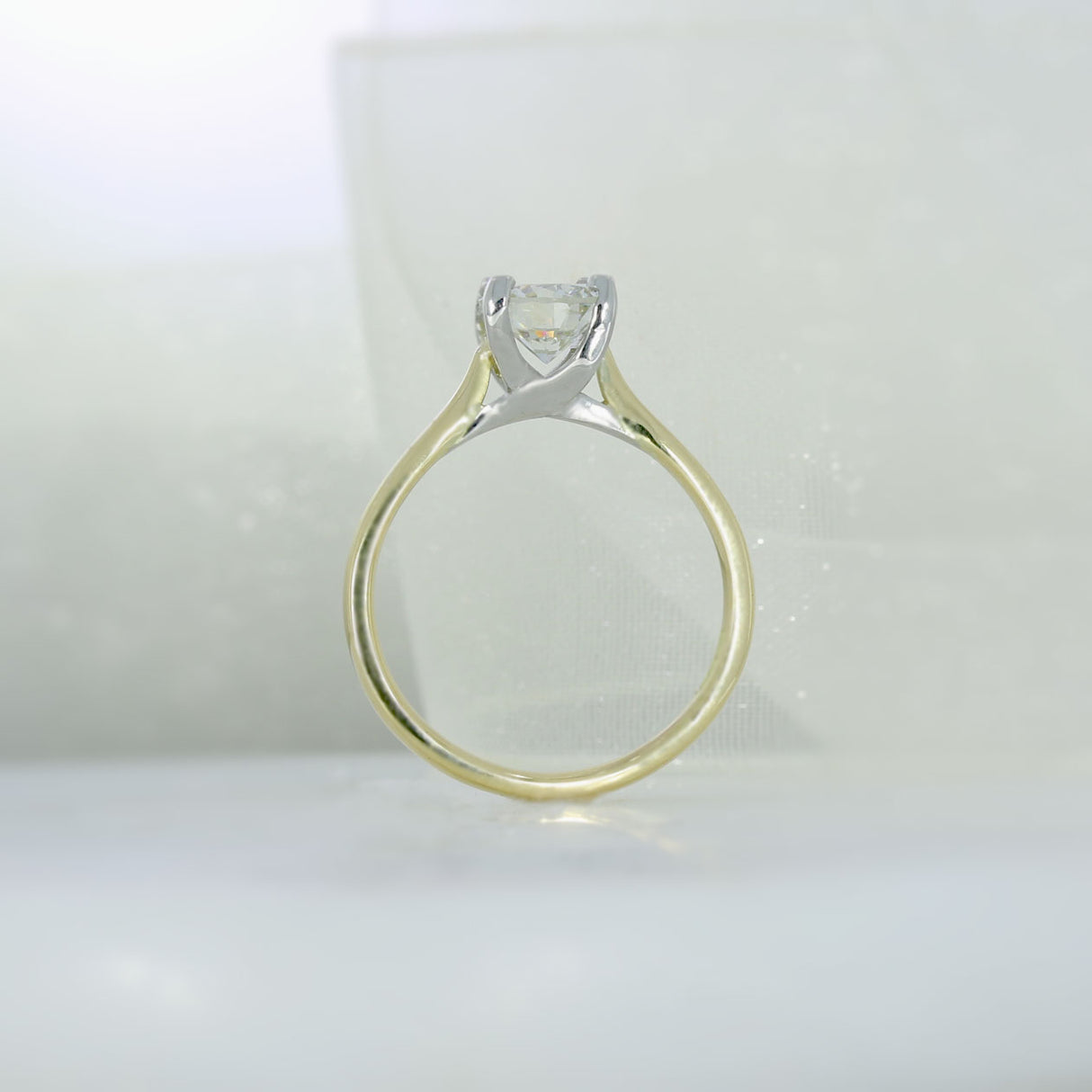 Certified 18ct Gold Brilliant Cut Diamond Solitaire Ring 1.00ct K SI1