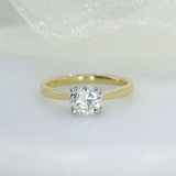 Certified 18ct Gold Brilliant Cut Diamond Solitaire Ring 1.00ct K SI1