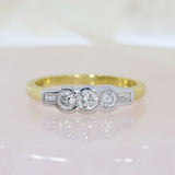 18ct Yellow Gold Fancy Diamond 5 Stone Ring 0.50ct