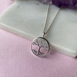 Silver and CZ Tree Of Life Pendant