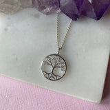 Silver and CZ Tree Of Life Pendant