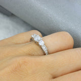 Pre Owned Platinum Certified Diamond Ring Total 1.05ct Internally Flawless - VVS1 E-F