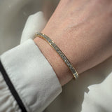 Pre Owned 18ct Gold Diamond Line Bracelet  Approx 7ct-8ct