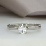 Pre Owned GIA Certified Diamond Solitaire Ring D VS1 0.30ct