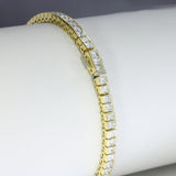Pre Owned 18ct Gold Diamond Line Bracelet  Approx 7ct-8ct