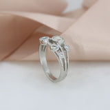 18ct White Gold Seven Stone Bubble Ring 0.86ct