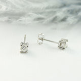 9ct Gold Brilliant Cut Claw Set Diamond Studs 0.35ct