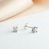 18ct White Gold Brilliant Cut Diamond Studs 0.35ct