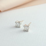 18ct White Gold Brilliant Cut Diamond Studs 0.35ct