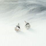 18ct White Gold Diamond Studs 0.18ct