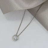 Platinum Solitaire Slider Pendant 0.32ct